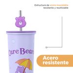 Vaso-de-Acero-Inoxidable-con-Pitillo-800Ml-Serie-Care-Bears-Morado-7-24963