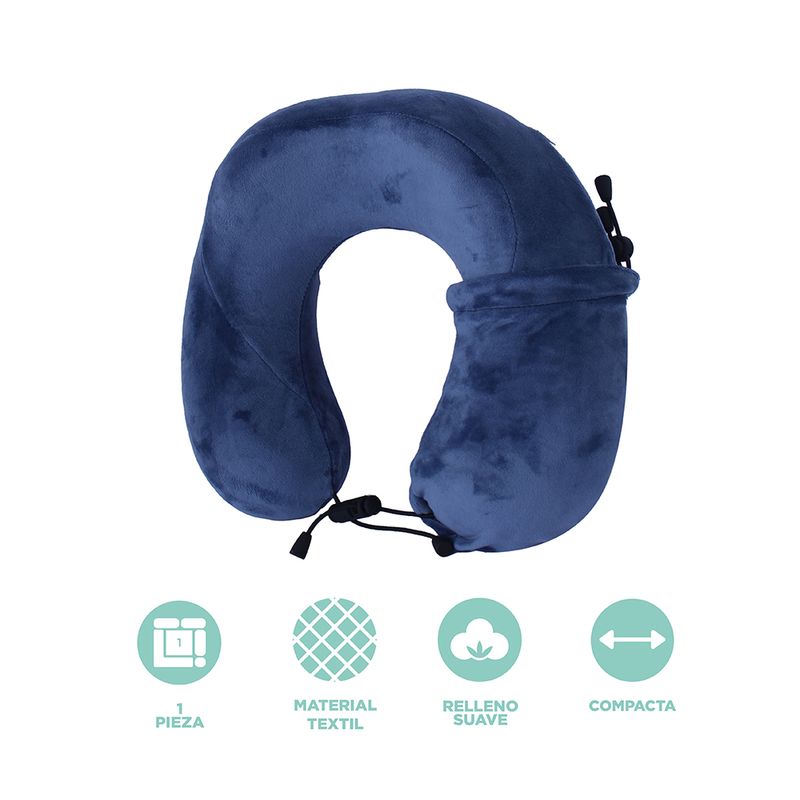 Almohada-para-Viaje-Plegable-de-Espuma-Viscoelastica-Serie-Miniso-Azul-Marino-5-24976