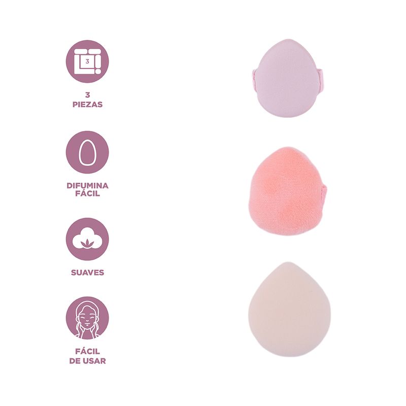 Mini-Esponjas-de-Maquillaje-Serie-Miniso-3-Piezas-Rosa-3-24971