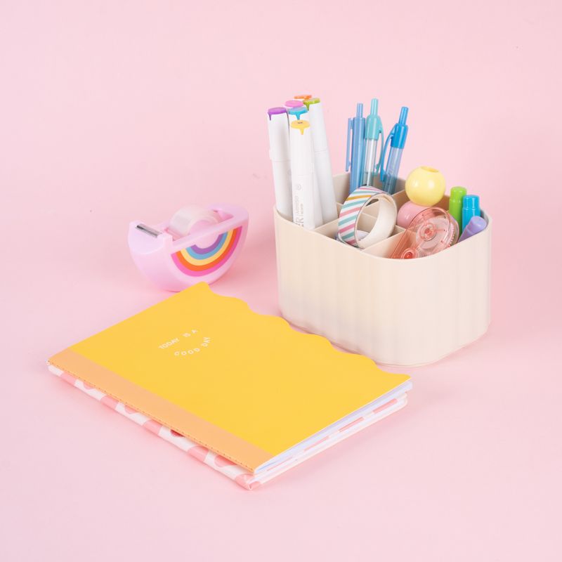 Organizador-Plastico-de-6-Compartimentos-para-Escritorio-Version-Alta-Serie-Macaron-Blanco-3-25010