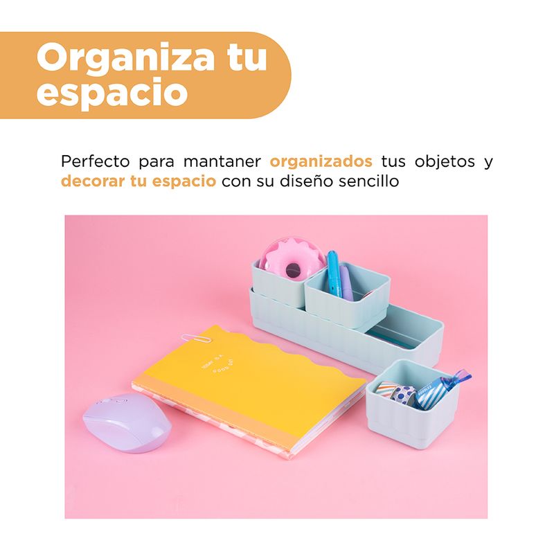 Organizador-Plastico-Apilable-para-Escritorio-4-Piezas-Serie-Macaron-Azul-5-25011