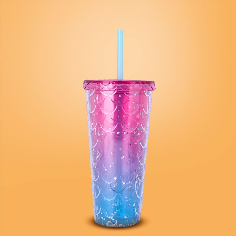 Vaso-de-Plastico-Brillante-con-Correa-680-Ml-Rosa-y-Azul-2-25038
