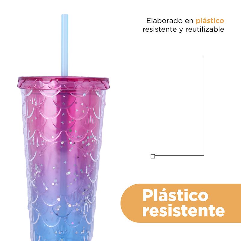 Vaso-de-Plastico-Brillante-con-Correa-680-Ml-Rosa-y-Azul-6-25038