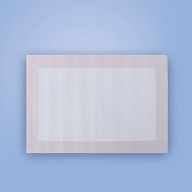 Mantel Individual con Diseno de Marco Serie Miniso 2 Pzas Beige