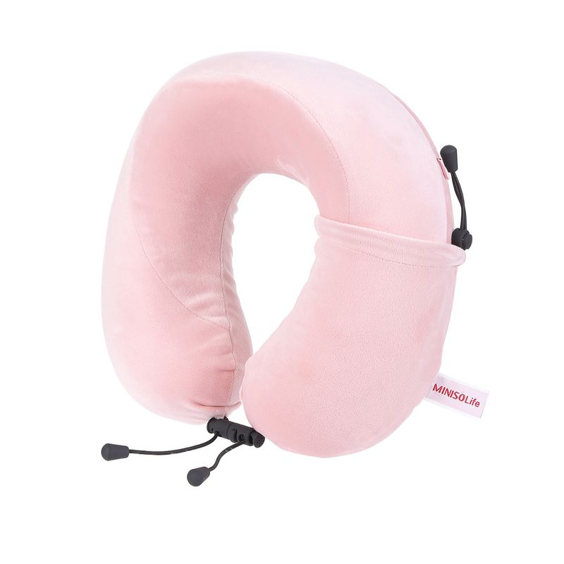 Almohada-para-Viaje-Plegable-de-Espuma-Viscoelastica-Serie-Miniso-Rosa-1-24975