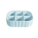 Organizador-Plastico-de-6-Compartimentos-para-Escritorio-Version-Corta-Serie-Macaron-Azul-1-25004