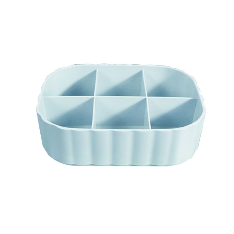 Organizador-Plastico-de-6-Compartimentos-para-Escritorio-Version-Corta-Serie-Macaron-Azul-1-25004