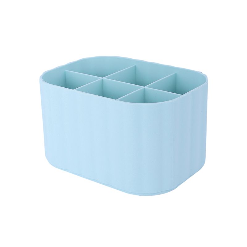 Organizador-Plastico-de-6-Compartimentos-para-Escritorio-Version-Alta-Serie-Macaron-Azul-1-25009