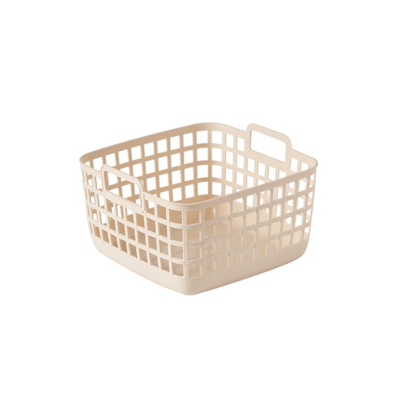 Organizador-Plastico-Cesta-de-Almacenamiento-sin-Tapa-con-Asa-S-Beige-1-25016