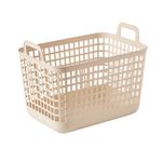 Organizador-Plastico-Cesta-de-Almacenamiento-sin-Tapa-con-Asa-L-Beige-1-25017