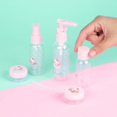 Juego de Botellas de Viaje 5 Pzas Serie Sanrio  Strawberry