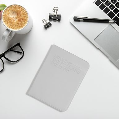 Portapasaporte Pequeño Gris