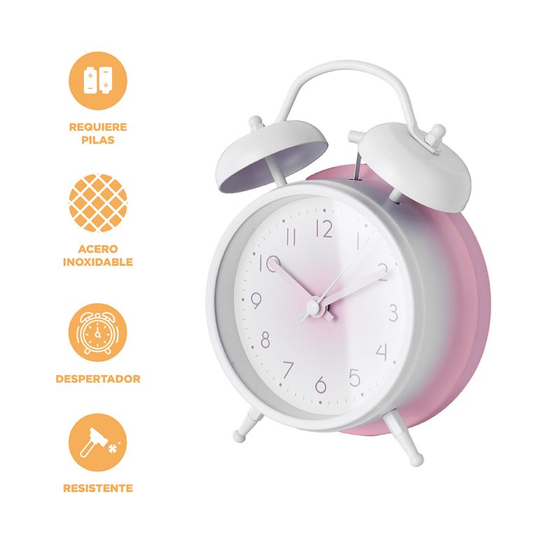Reloj-Despertador-de-Doble-Campana-Rosa-4-25124