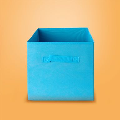 Organizador de Tela para Almacenamiento Cuadrada Serie Rainbow Azul