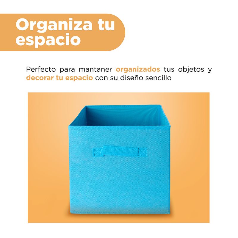 Organizador-de-Tela-para-Almacenamiento-Cuadrada-Serie-Rainbow-Azul-4-25148