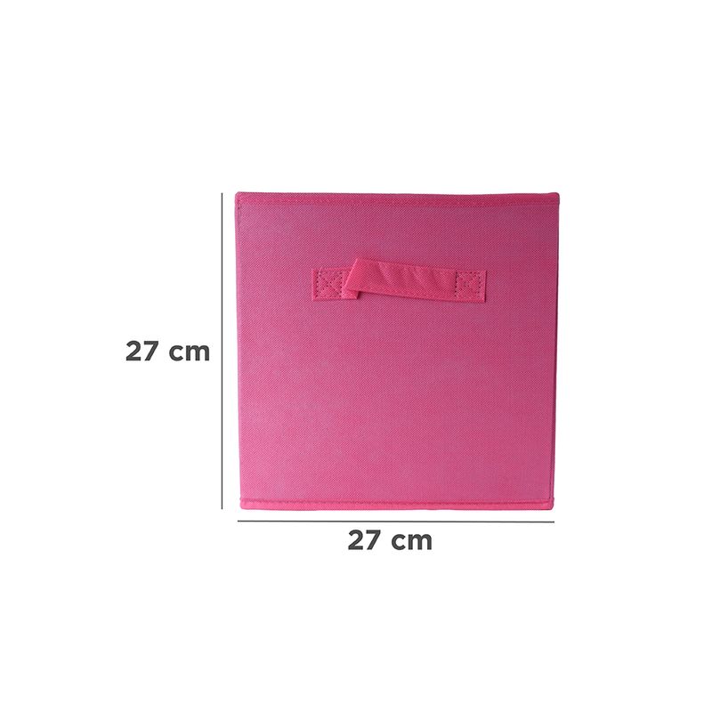Organizador-de-Tela-para-Almacenamiento-Cuadrada-Serie-Rainbow-Rosa-5-25149