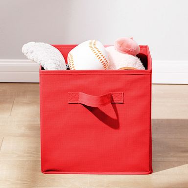 Organizador de Tela para Almacenamiento Cuadrada Serie Rainbow Rojo