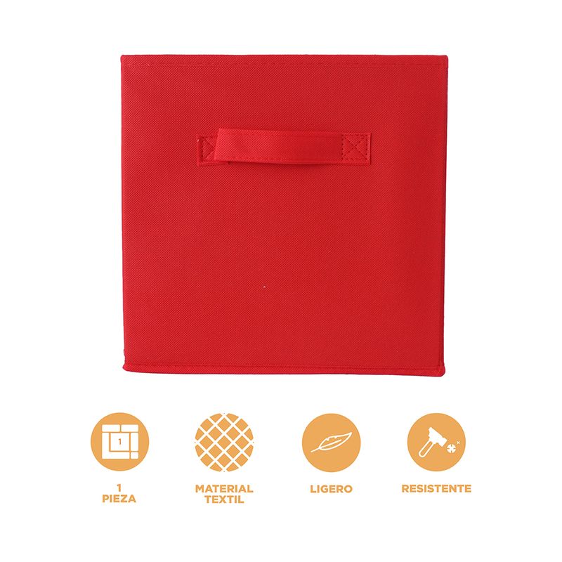 Organizador-de-Tela-para-Almacenamiento-Cuadrada-Serie-Rainbow-Rojo-3-25150