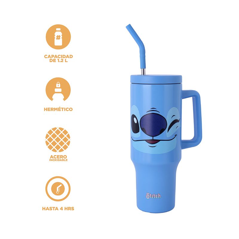 Vaso-de-Doble-Pared-con-Pitillo-1200-Ml-Serie-Disney-Lilo-Stitch-Azul-3-25151