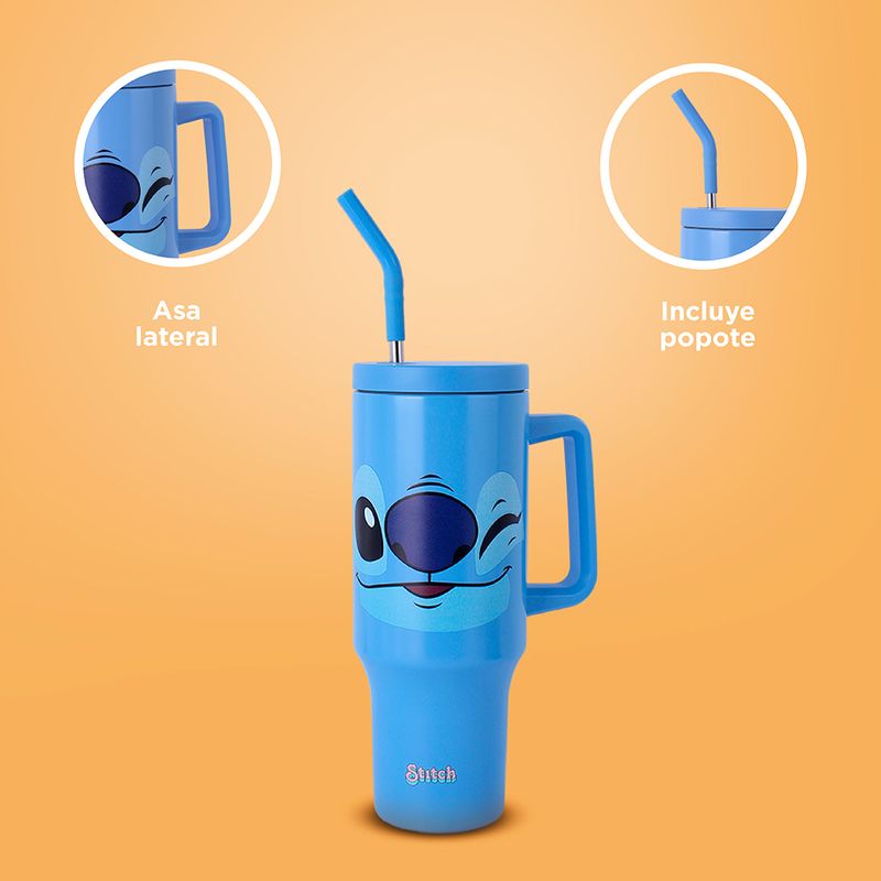 Vaso-de-Doble-Pared-con-Pitillo-1200-Ml-Serie-Disney-Lilo-Stitch-Azul-5-25151