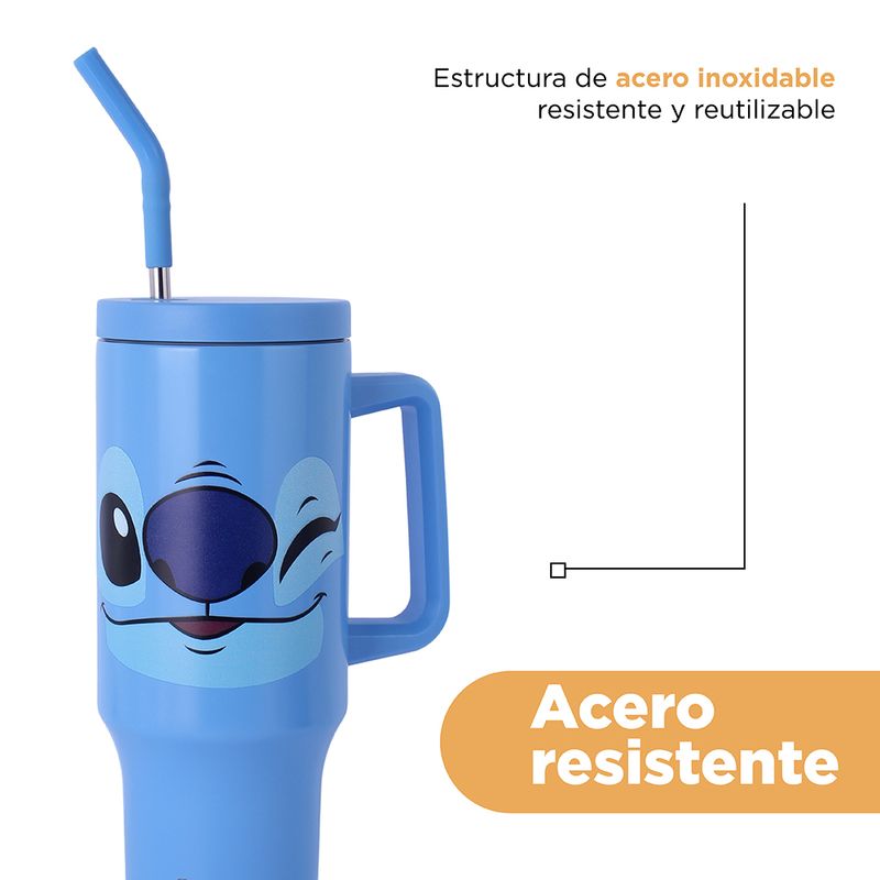 Vaso-de-Doble-Pared-con-Pitillo-1200-Ml-Serie-Disney-Lilo-Stitch-Azul-6-25151