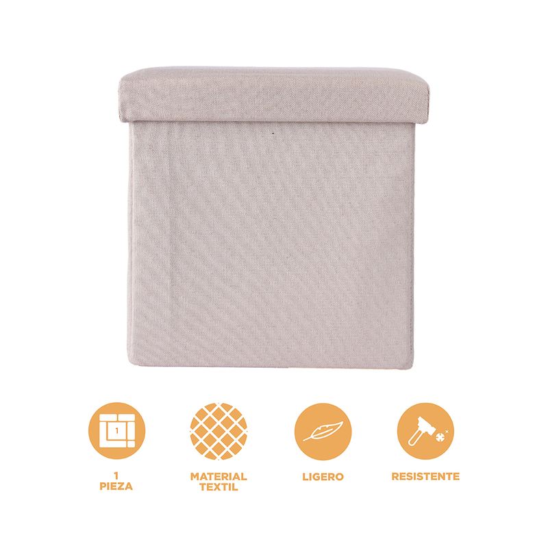 Organizador-de-Tela-para-Almacenamiento-Plegable-Cuadrada-Beige-3-25154