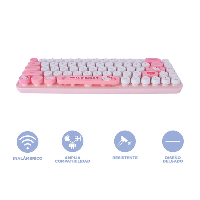 Teclado-Inalambrico-Hello-Kitty-Mod-Sk-676Ag-Serie-Sanrio-3-25331