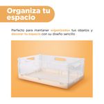 Organizador-Plastico-Plegable-con-Asa-Peque-o-Serie-Macaron-Beige-4-25294