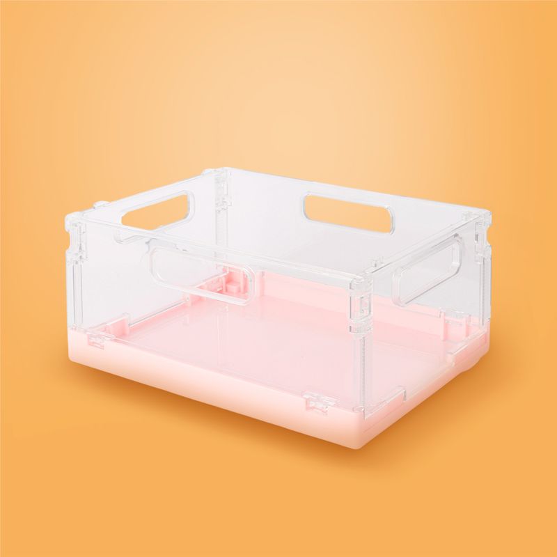 Organizador-Plastico-Plegable-con-Asa-Peque-o-Serie-Macaron-Rosa-2-25295