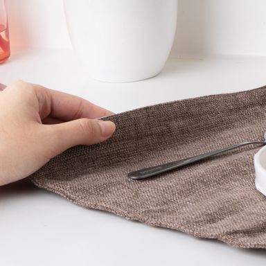 Mantel Individual de Doble Capa Serie Miniso Cafe