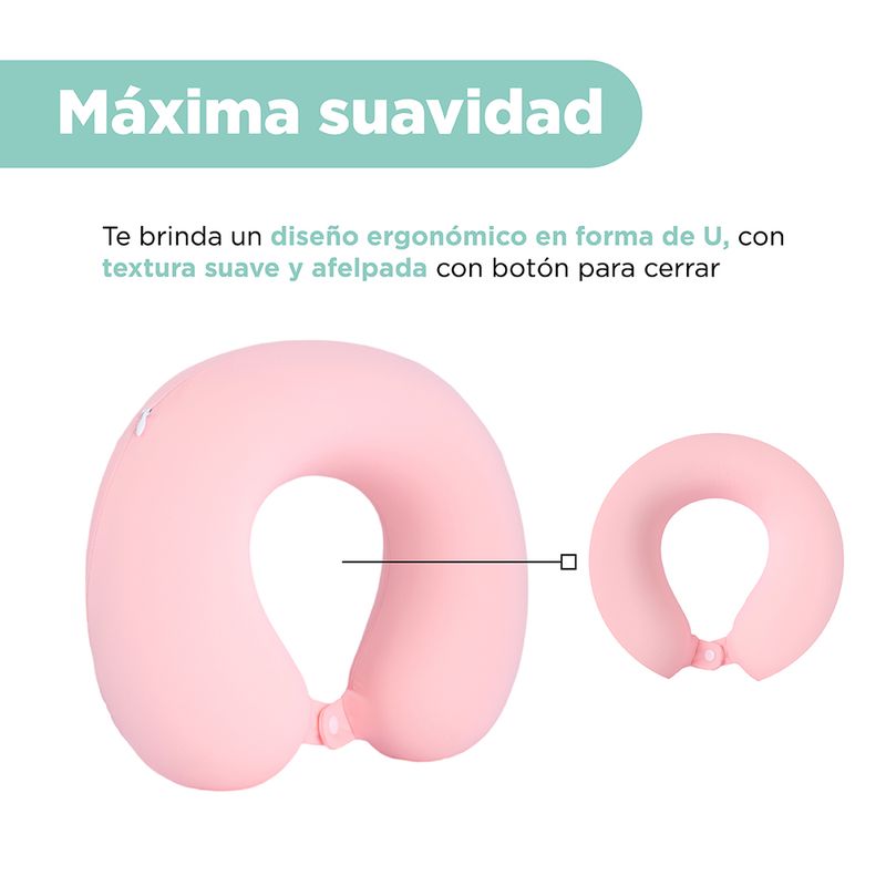 Almohada-de-Viaje-para-el-Cuello-de-Espuma-Viscoelastica-Rosa-4-25275