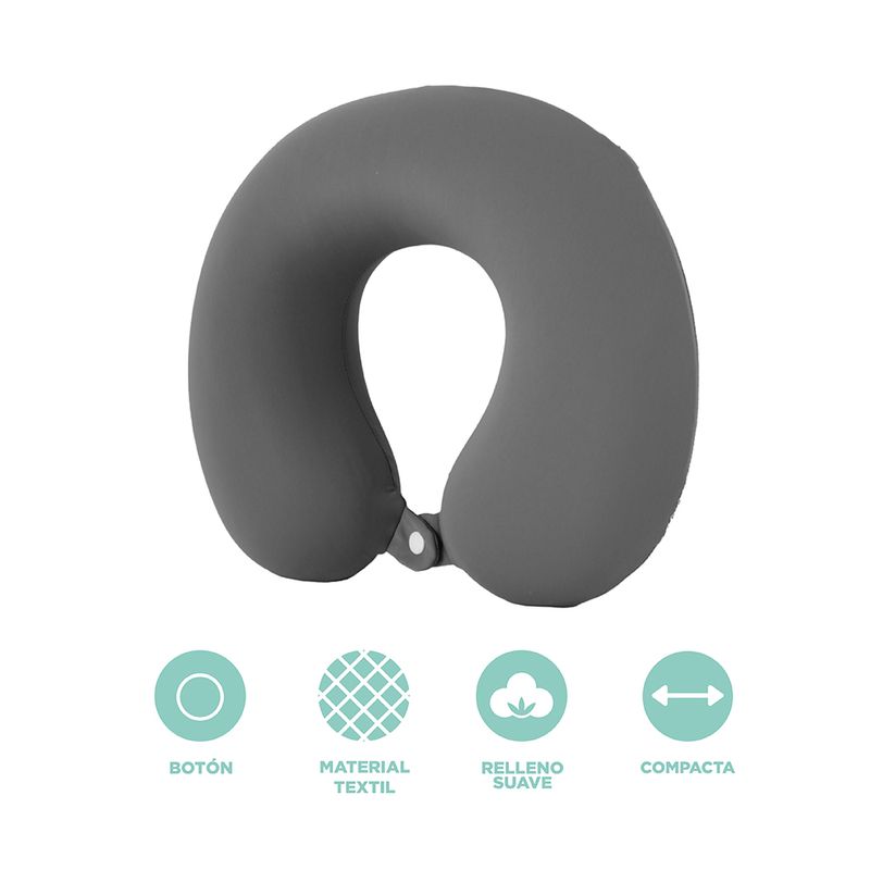 Almohada-de-Viaje-para-el-Cuello-de-Espuma-Viscoelastica-Gris-3-25277