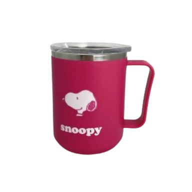 Vaso de Acero con Asa Snoopy 400Ml Serie Snoopy Rosa
