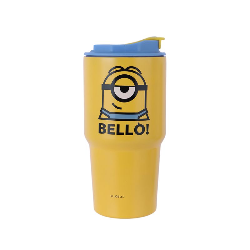 Vaso-de-Acero-Inoxidable-con-Correa-500-Ml-Serie-Minions-Amarillo-1-25098