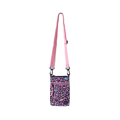Bolso Porta Celular Serie Miniso Leopard Rosa