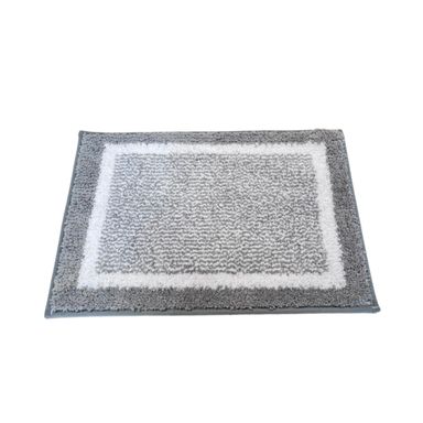 Tapete Cuadrado de Felpa Gris