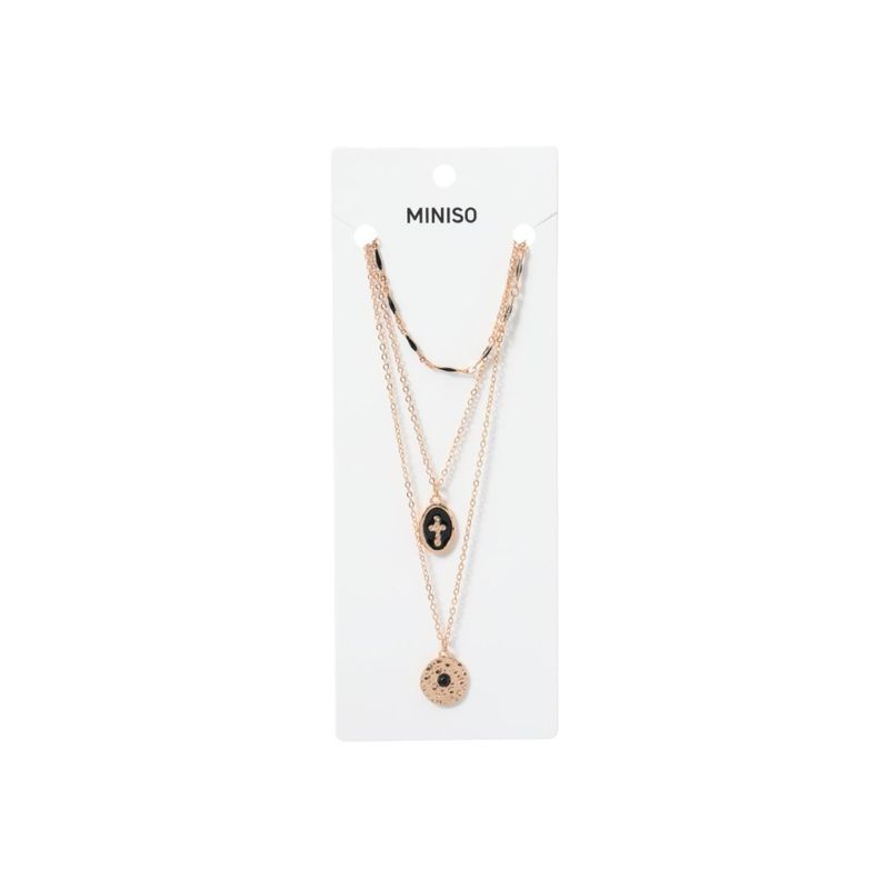 Collar-Multicadena-con-Dije-de-Cruz-Serie-Dark-Miniso-1-25202