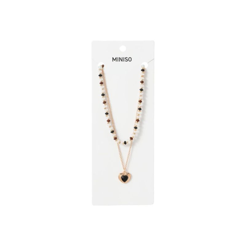 Collar-Multicadena-Perlas-y-Dije-de-Corazon-Serie-Dark-Miniso-1-25203