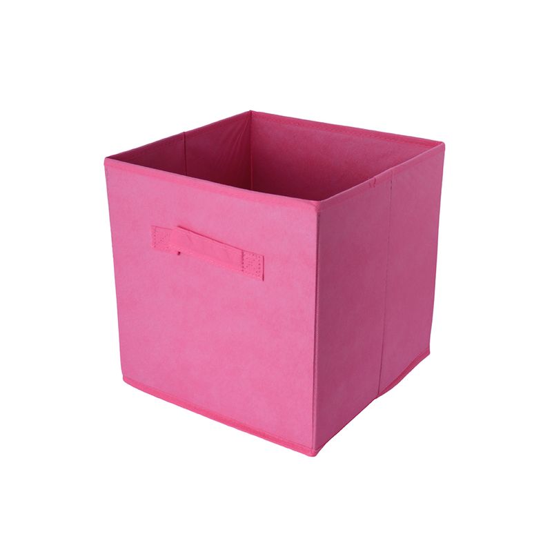Organizador-de-Tela-para-Almacenamiento-Cuadrada-Serie-Rainbow-Rosa-1-25149