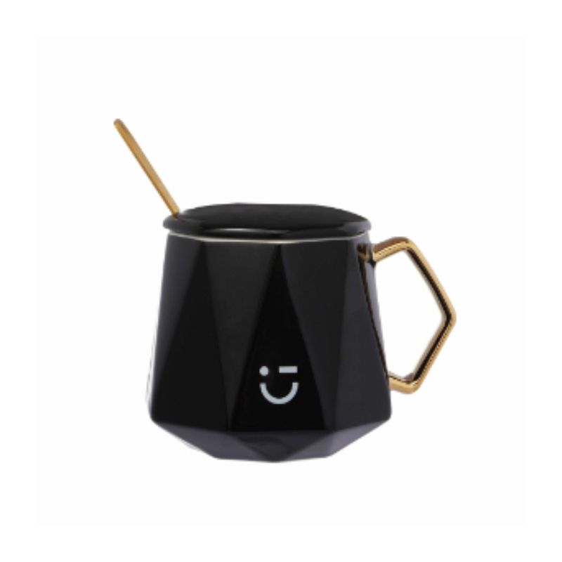 Taza-de-Ceramica-con-Asa-Tapa-y-Cuchara-360-Ml-Negra-1-25307