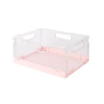 Organizador-Plastico-Plegable-con-Asa-Peque-o-Serie-Macaron-Rosa-1-25295