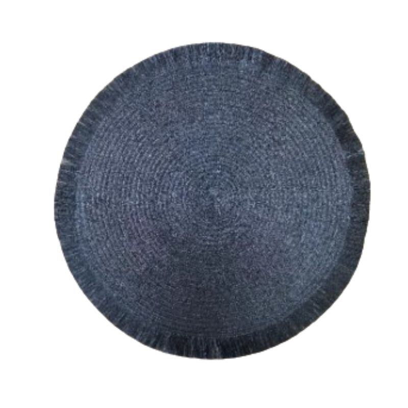 Mantel-Individual-Redondo-con-Flequillos-Serie-Miniso-Negro-1-25266