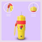 Termo-de-Doble-Pared-con-Funda-y-Pitillo-900-Ml-Tata-Serie-Bt21-Amarillo-5-25496