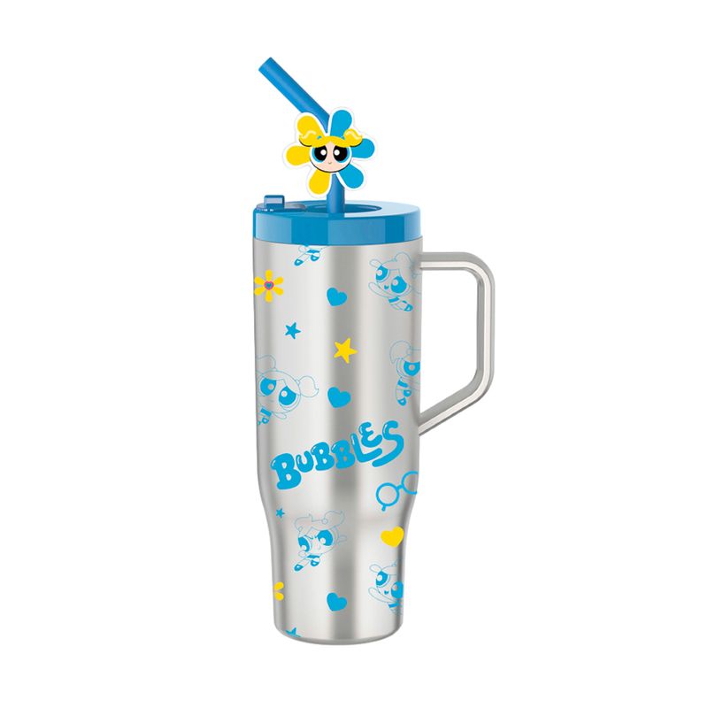 Vaso-Plastico-con-Pitillo-de-1250-Ml-Serie-Las-Chicas-Superpoderosas-Azul-1-25547