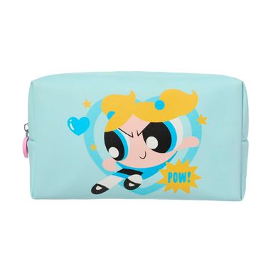 Cosmetiquera de Corazon Serie Las Chicas Super Poderosas Azul Claro