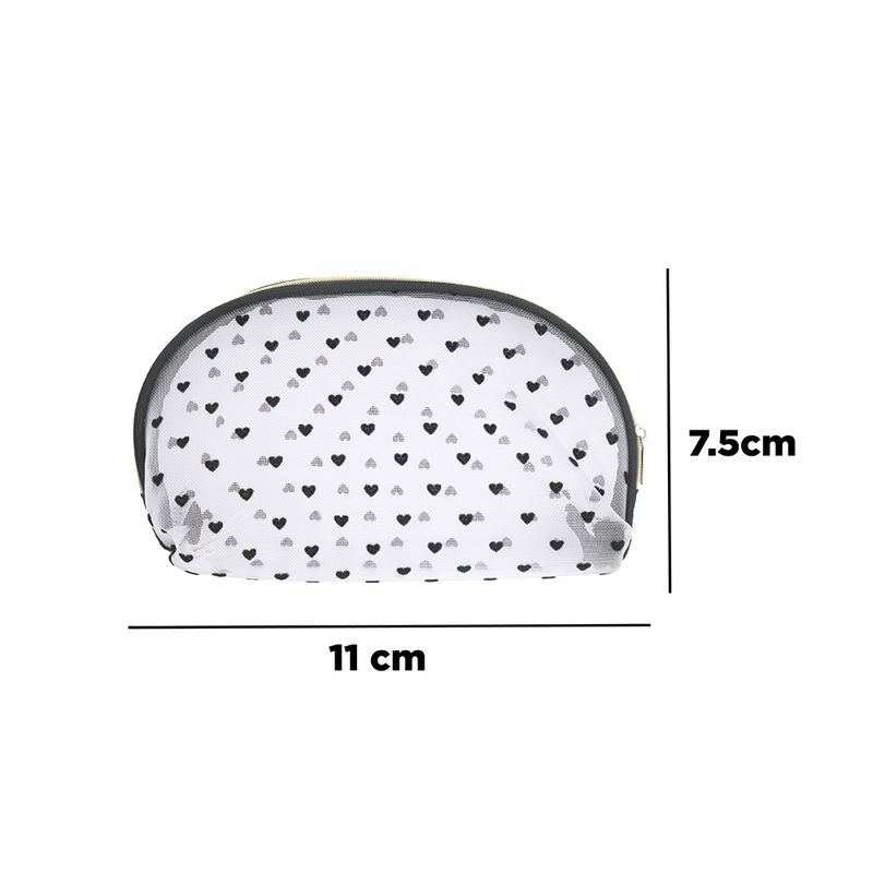 Cosmetiquera-en-Forma-de-Concha-en-Malla-con-Patron-de-Corazones-Serie-Miniso-6-25683