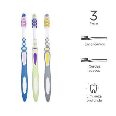 Cepillo de Dientes 3D Todo en Uno Serie Miniso 3 Pzas