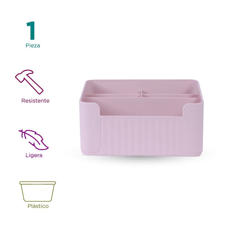 Organizador-para-Escritorio-con-Secciones-Divididas-Serie-Miniso-Rosa-3-25791