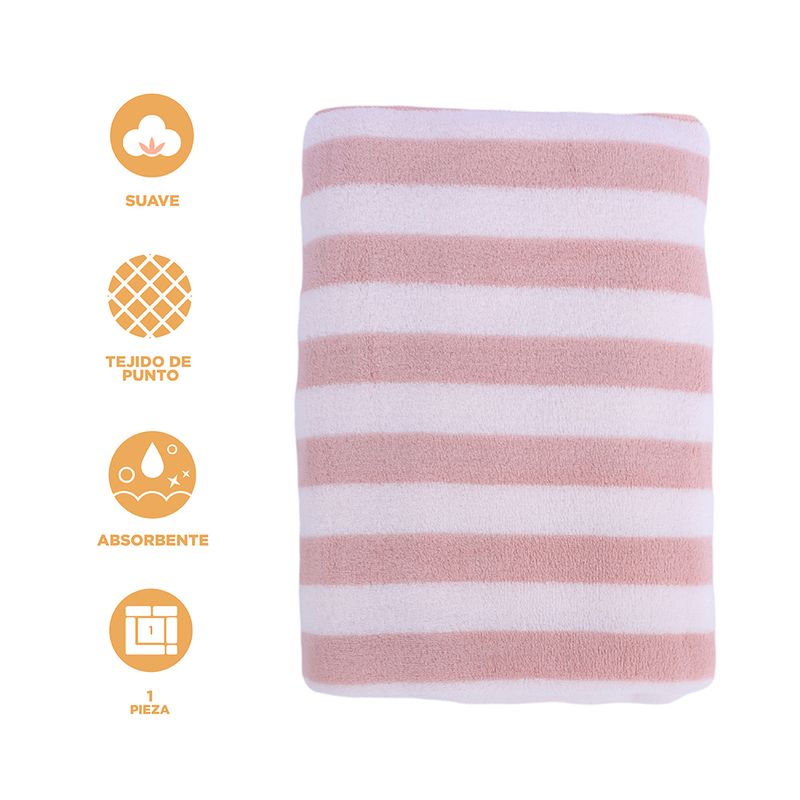 Toalla-de-Ba-o-Rayada-Serie-Miniso-Rosa-3-25803