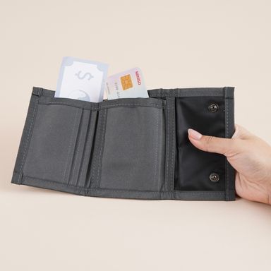 Cartera de Tela con Correa Serie Miniso Gris